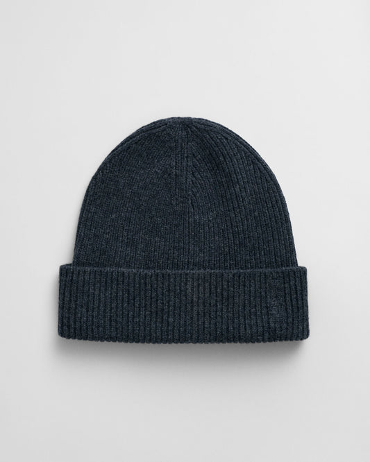 Ribbed Wool Beanie