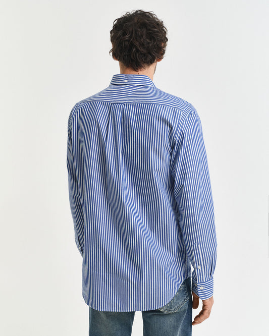 Regular Fit Striped Poplin Shirt