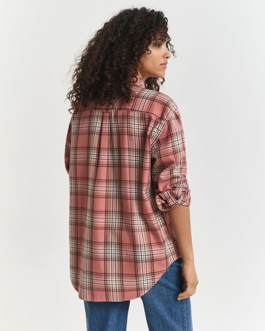 Relaxed Fit Checked Flannel Shirt
