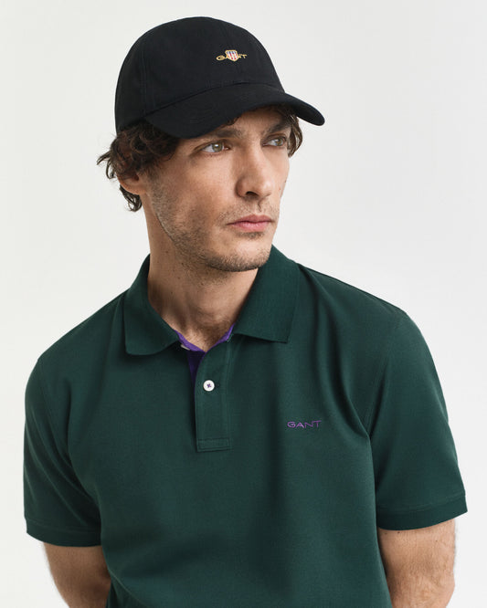 Contrast Piqué Polo Shirt