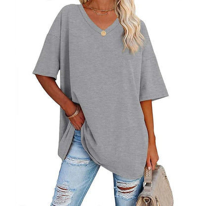 🔥Up to 69% OFF Today🔥Women Summer 2025 Tops Casual V-neck T-shirts