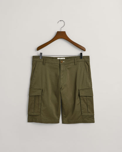 Men's Relaxed Fit Twill Cargo Shorts - JUNIPER GREEN
