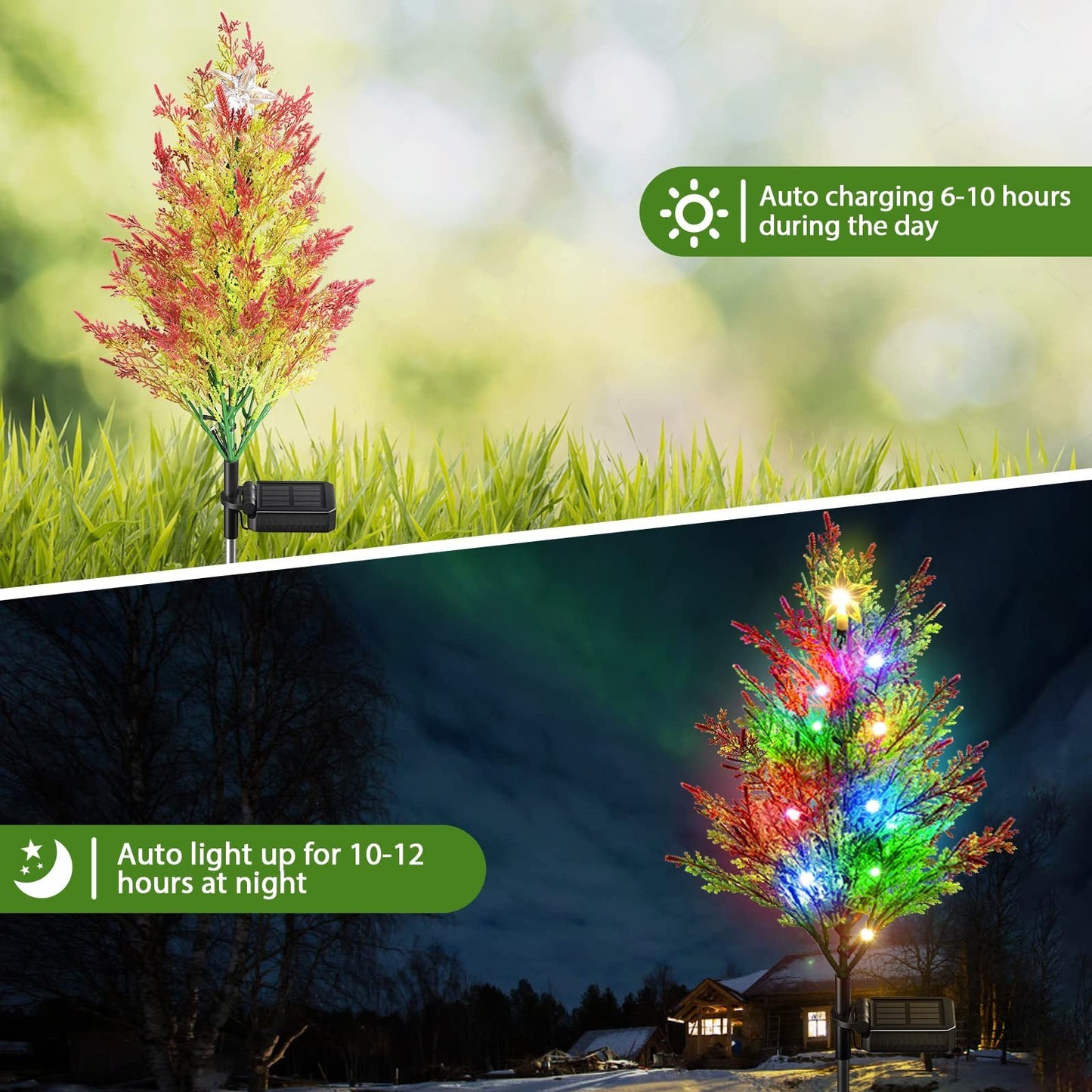 🎄✨Chikalabs Garden Beautify Solar Cypress Tree Light