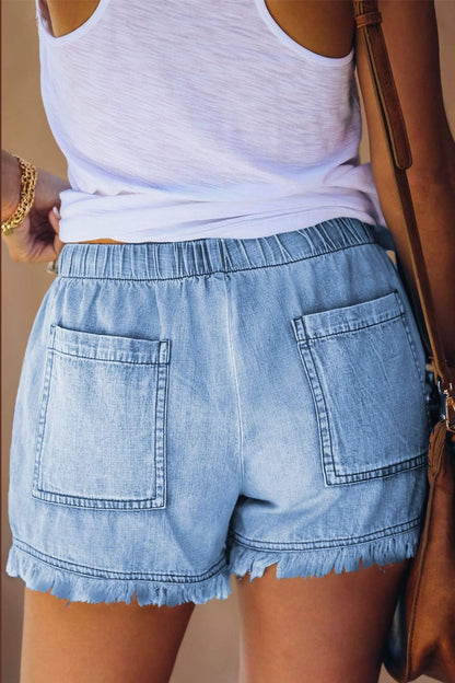 Womens Lightweight Shorts Casual Baggy Trendy Short Pants Elastic Waist Drawstring Comfy Shorts