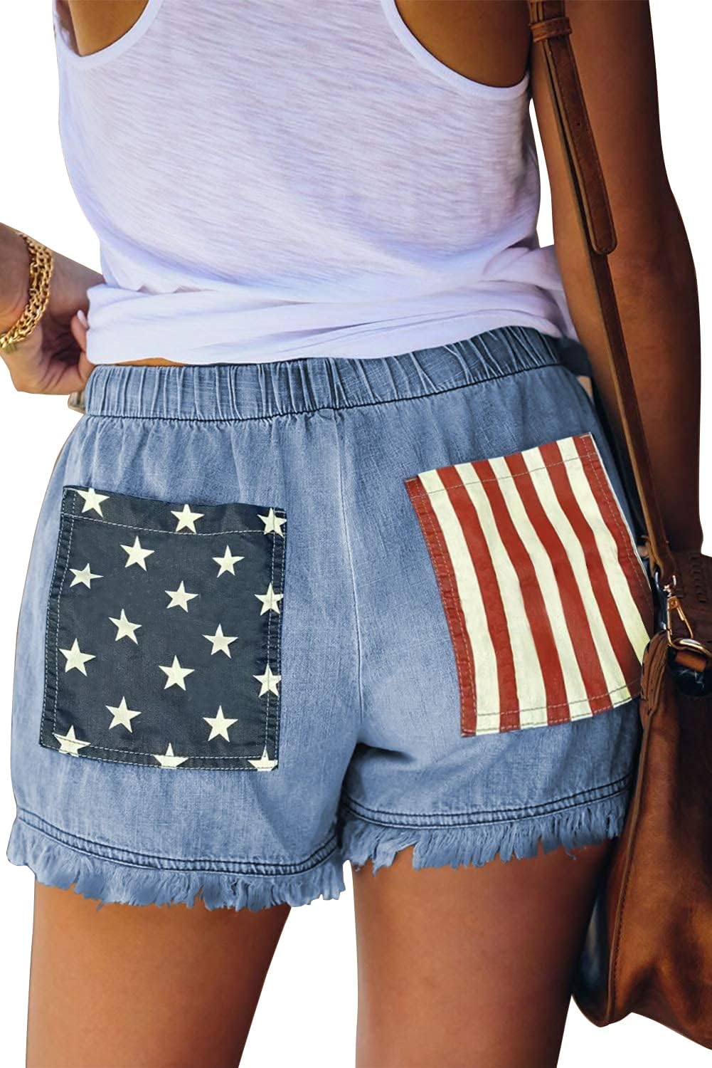 Womens Lightweight Shorts Casual Baggy Trendy Short Pants Elastic Waist Drawstring Comfy Shorts