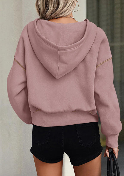 ⏰LAST DAY SAVE 59%💥Women's Fall/Winter Half Zip Hoodie Pullover