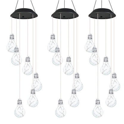 🔥2025 BEST GIFT TO FAMILY🔥Colorful LED Solar-Powered Light Bulb Wind Chimes