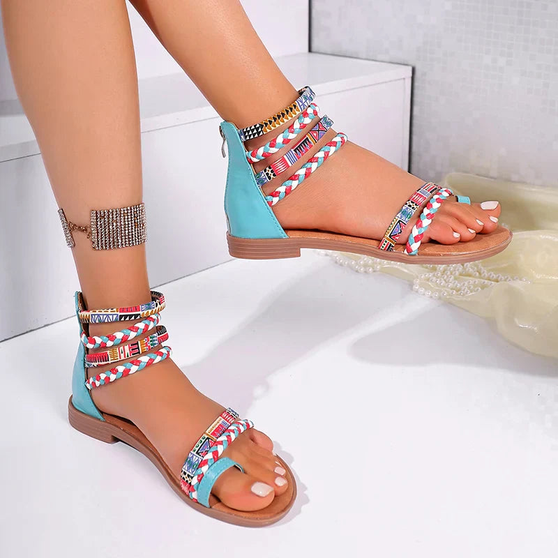 Women Vibrant Boho Beach Sandals