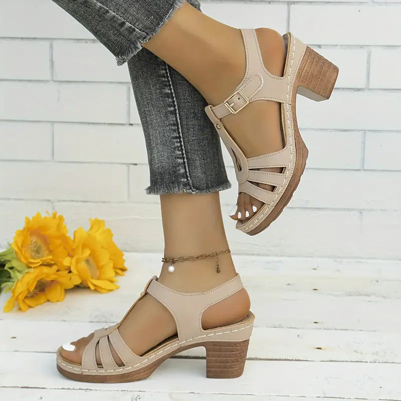 Women's Solid Color Stylish Sandals