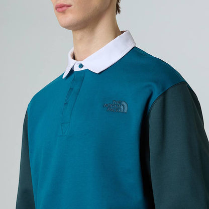 Men's Colourblock Relaxed Rugby Shirt