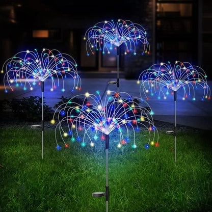 🎁Chikalabs Waterproof Solar Garden Fireworks Lighting Lamp