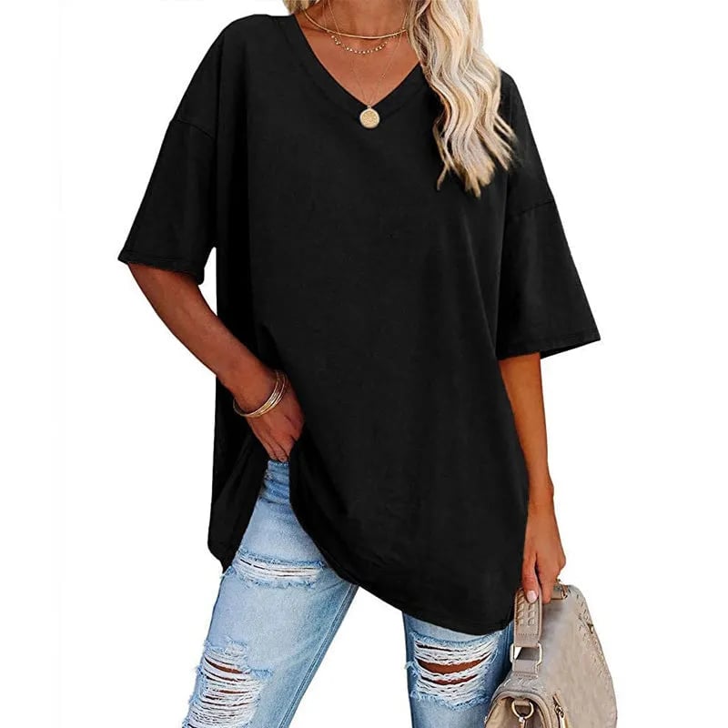 🔥Up to 69% OFF Today🔥Women Summer 2025 Tops Casual V-neck T-shirts