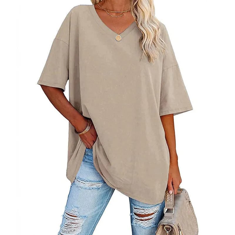 🔥Up to 69% OFF Today🔥Women Summer 2025 Tops Casual V-neck T-shirts