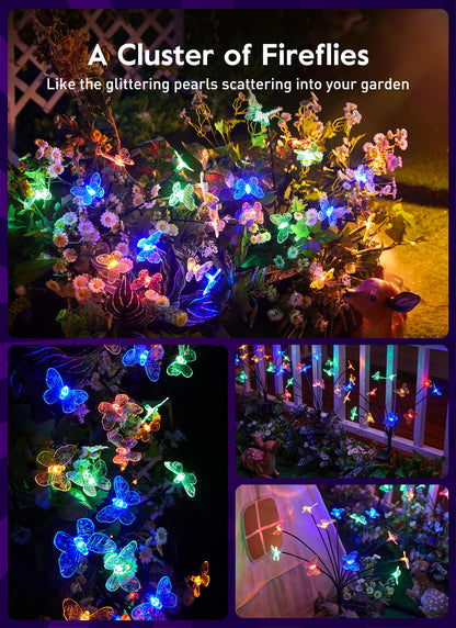 💐Chikalabs Garden Solar Garden Lights, 2 Lighting Modes