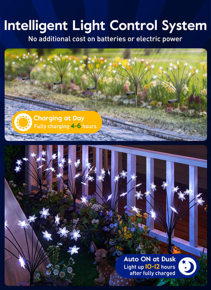💐Chikalabs Garden Solar Garden Lights, 2 Lighting Modes