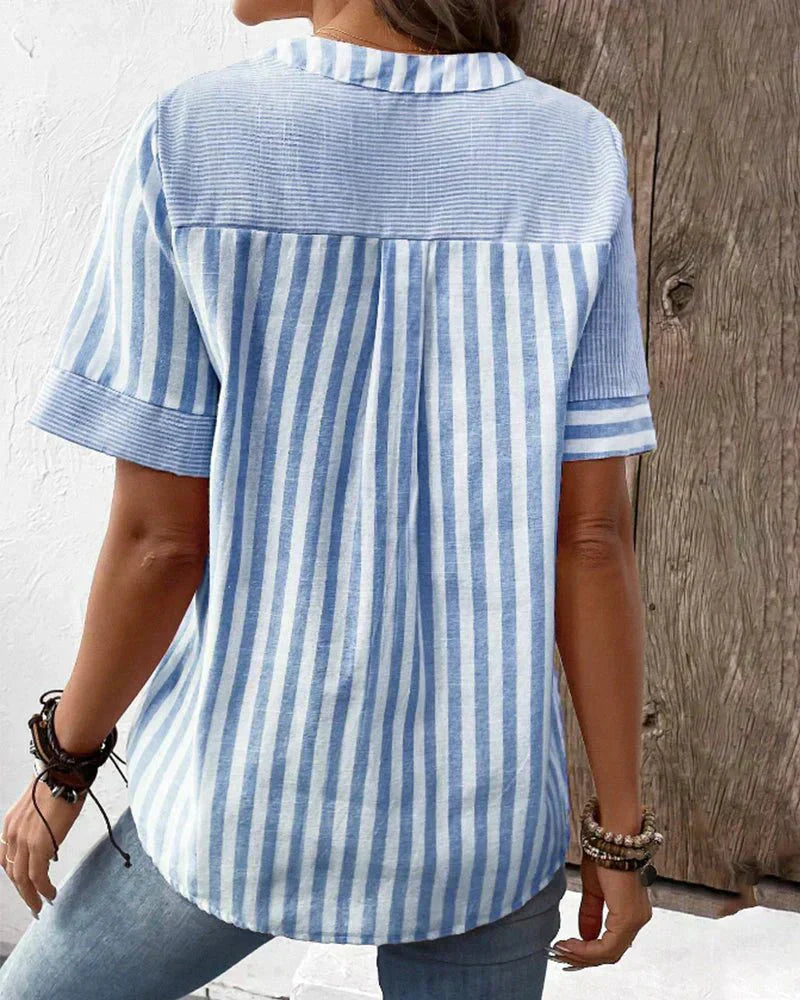 Soft Striped Blouse