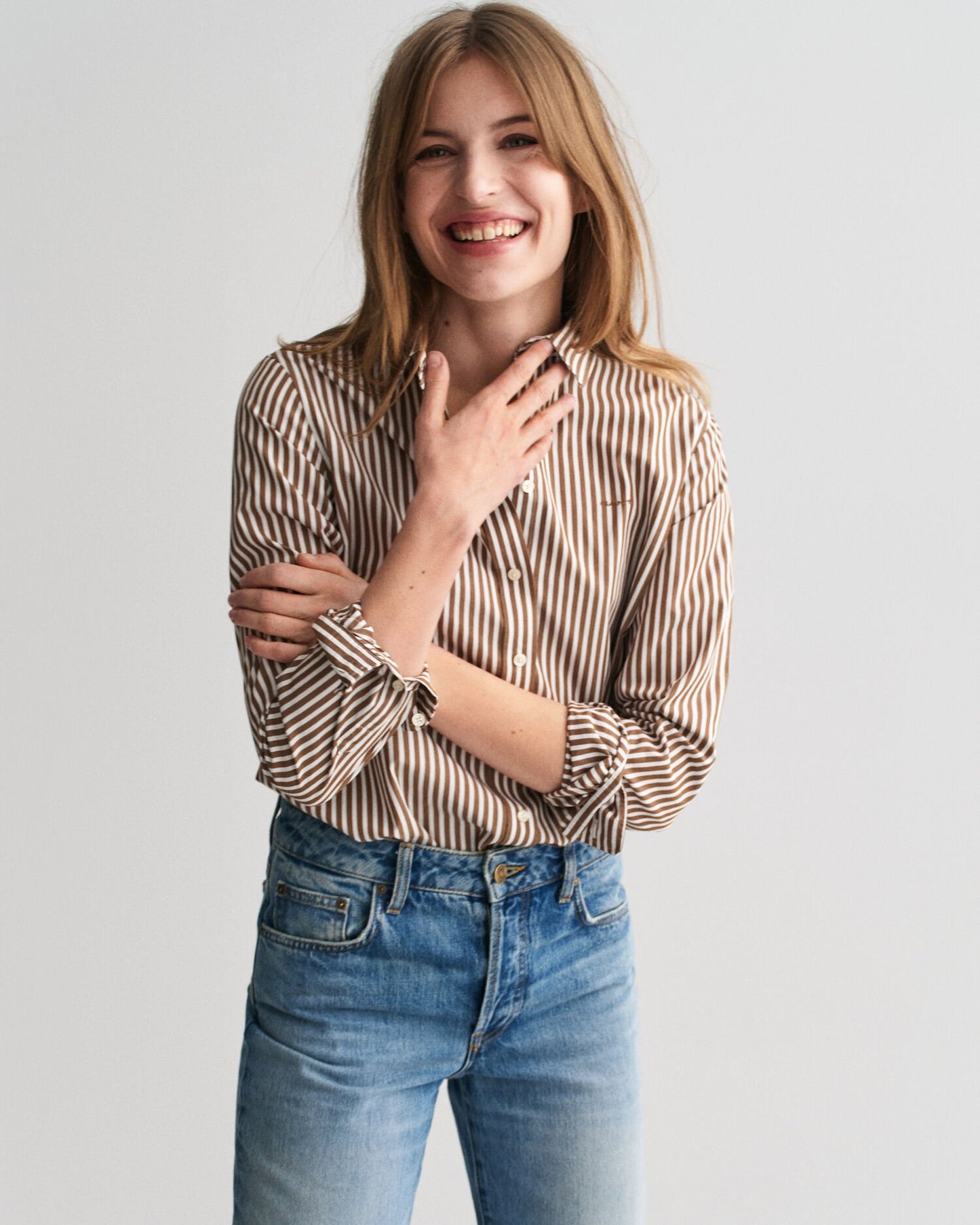 Regular Fit Classic Striped Poplin Shirt