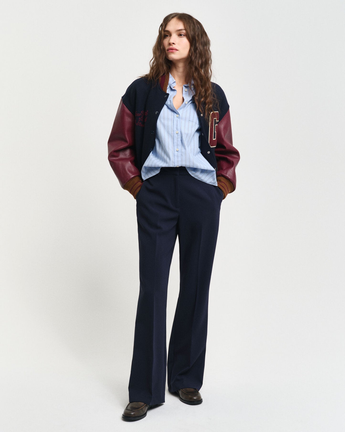 Slim Fit Flared Slacks