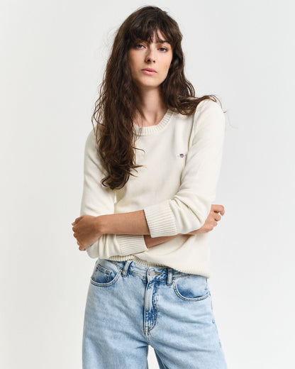 Classic Cotton Crew Neck Sweater