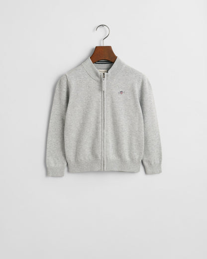 Kids Shield Cotton Zip Cardigan