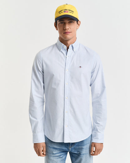 Slim Fit Banker Stripe Classic Oxford Shirt