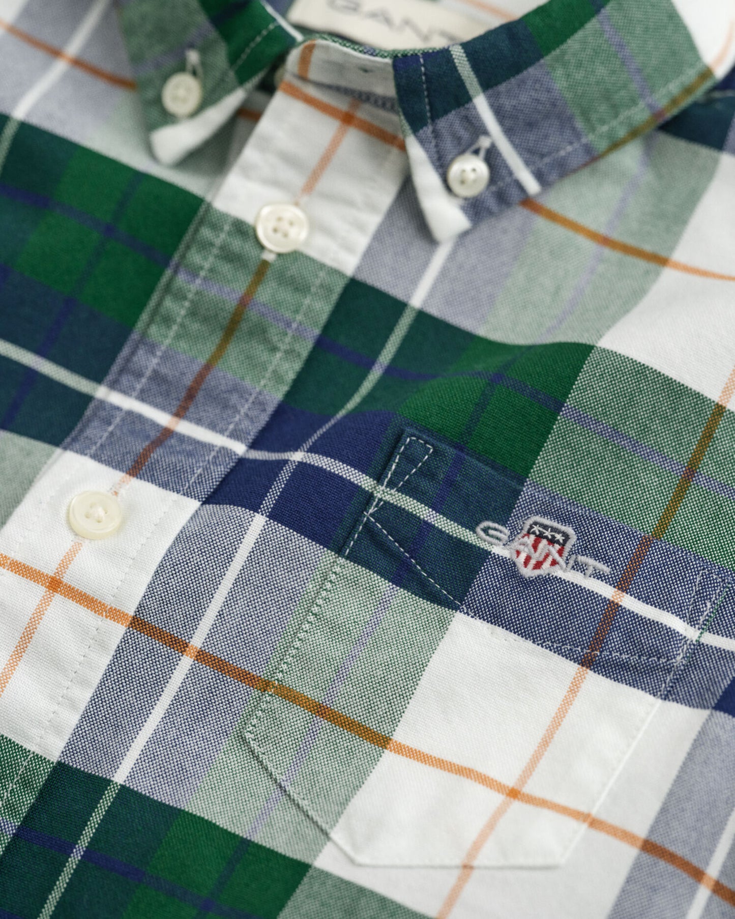 Kids Shield Checked Oxford Shirt