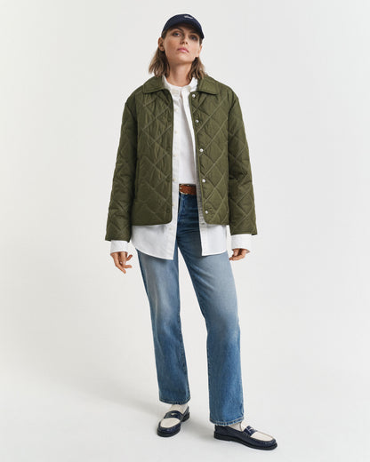 Collared Quilted Jacket