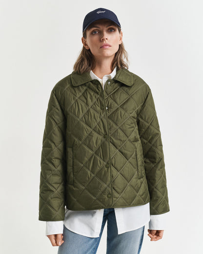 Collared Quilted Jacket