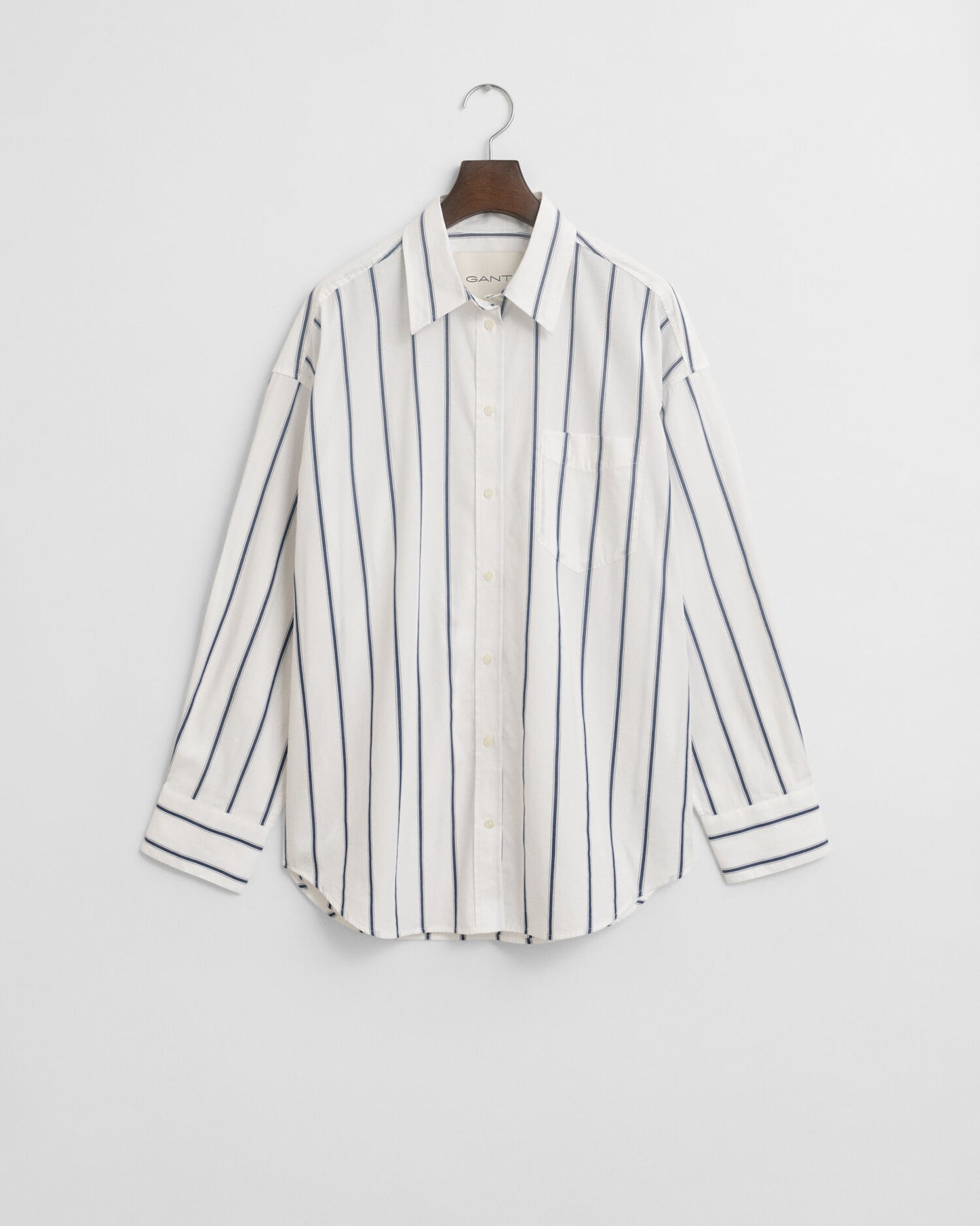 Oversized Classic Striped Poplin Shirt