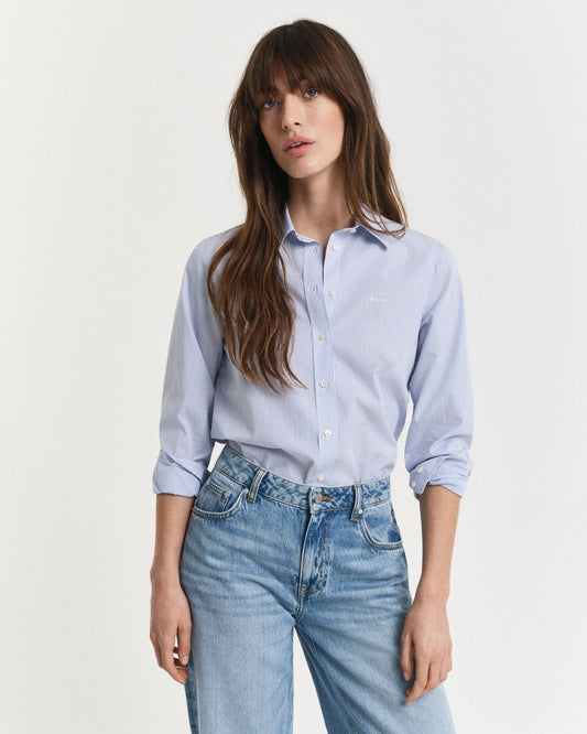 Regular Fit Classic Poplin Striped Shirt