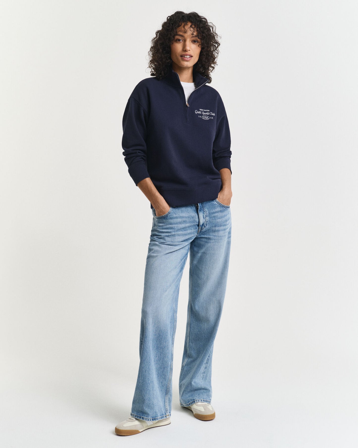 Graphic Half-Zip Sweatshirt