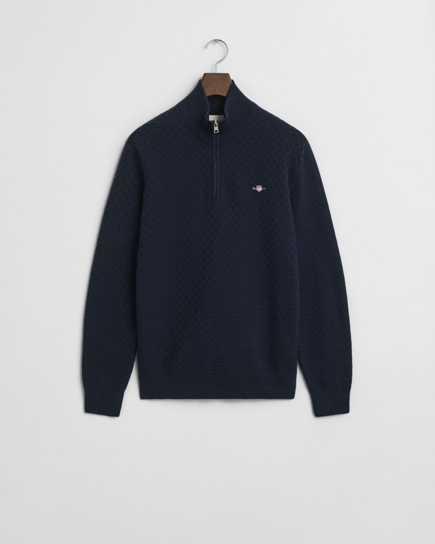 Micro Textured Half-Zip Sweater