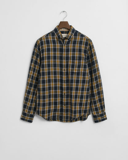 Regular Fit Checked Windblown Flannel Shirt