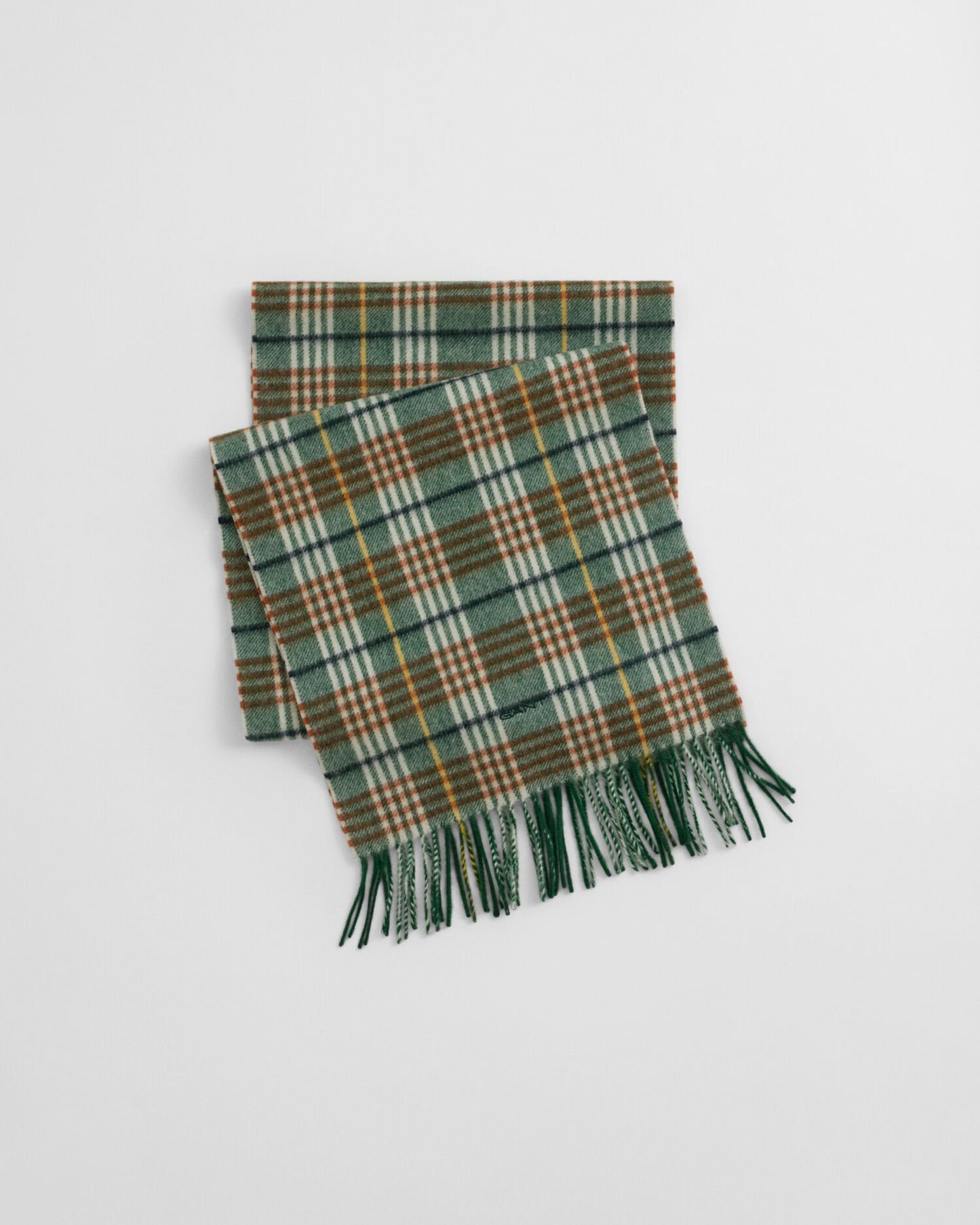 Checked Wool Scarf