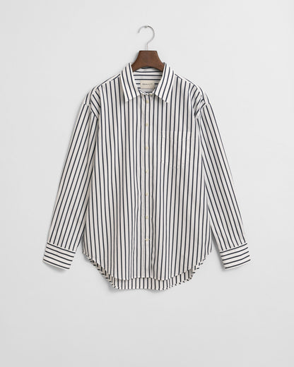 Relaxed Fit Classic Striped Poplin Shirt
