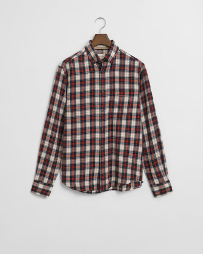 Regular Fit Checked Windblown Flannel Shirt