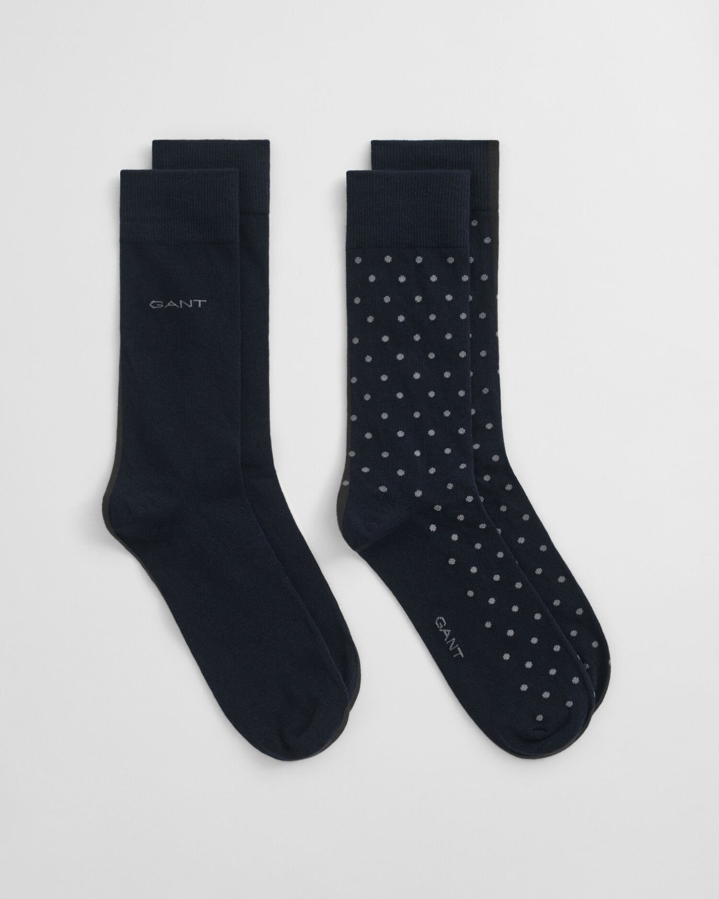 2-Pack Dot & Solid Socks