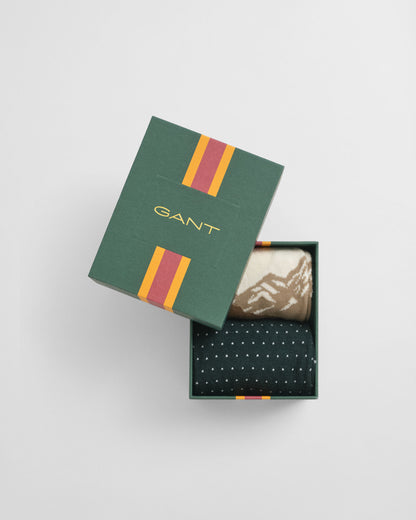 2-Pack Mountain Scenery Socks