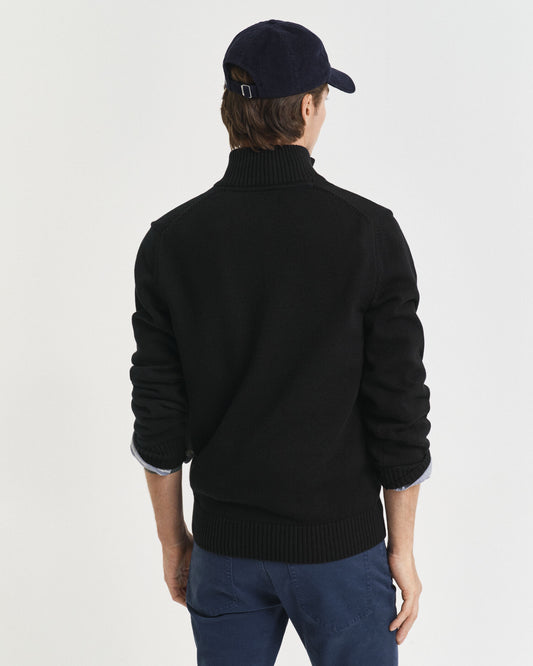 Casual Cotton Half-Zip Sweater