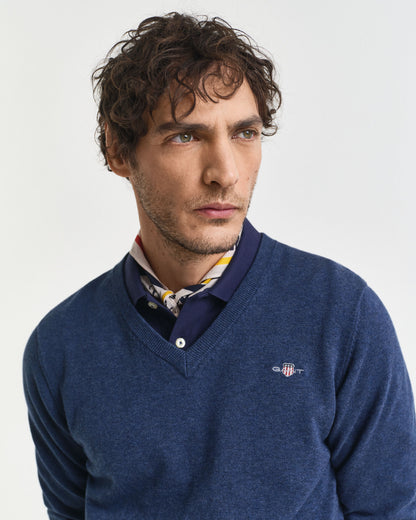 Classic Cotton V-Neck Sweater