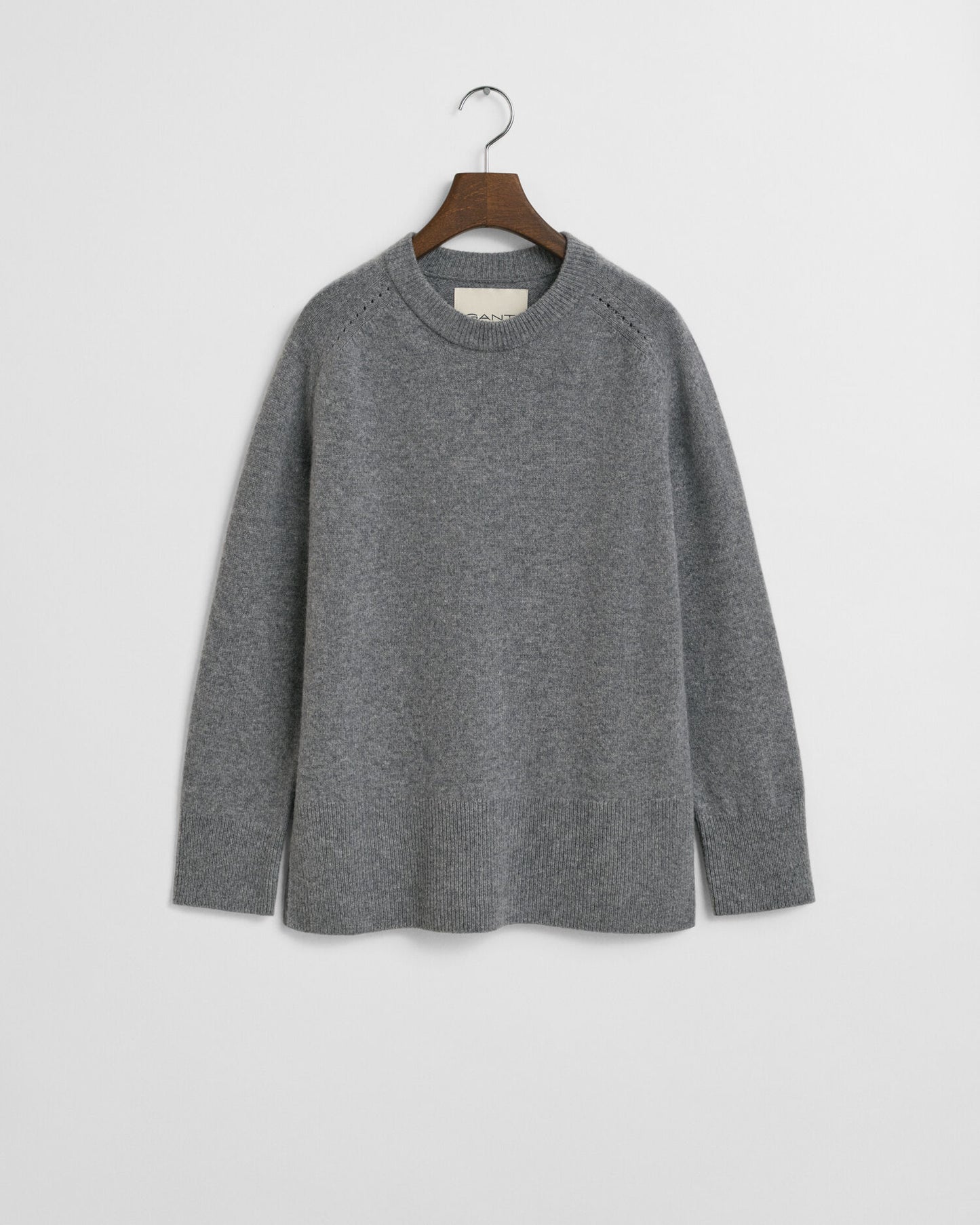 Soft Wool Cashmere Blend Crew Neck Sweater