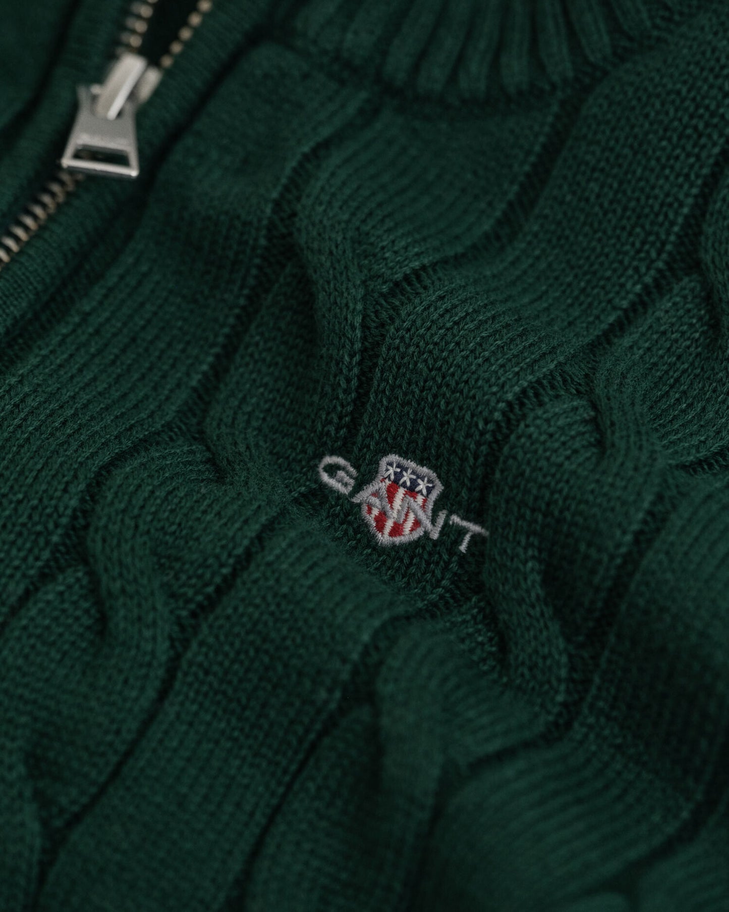 Kids Cotton Cable Half-Zip Sweater