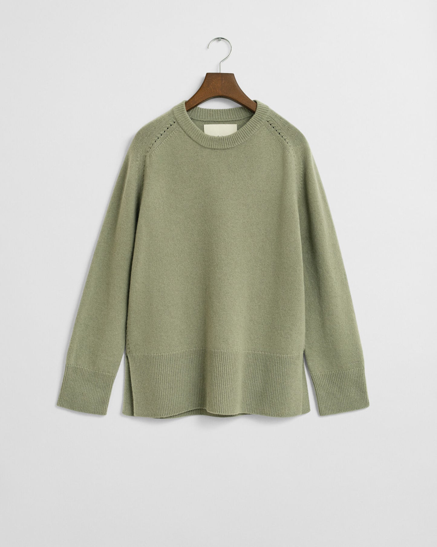 Soft Wool Cashmere Blend Crew Neck Sweater