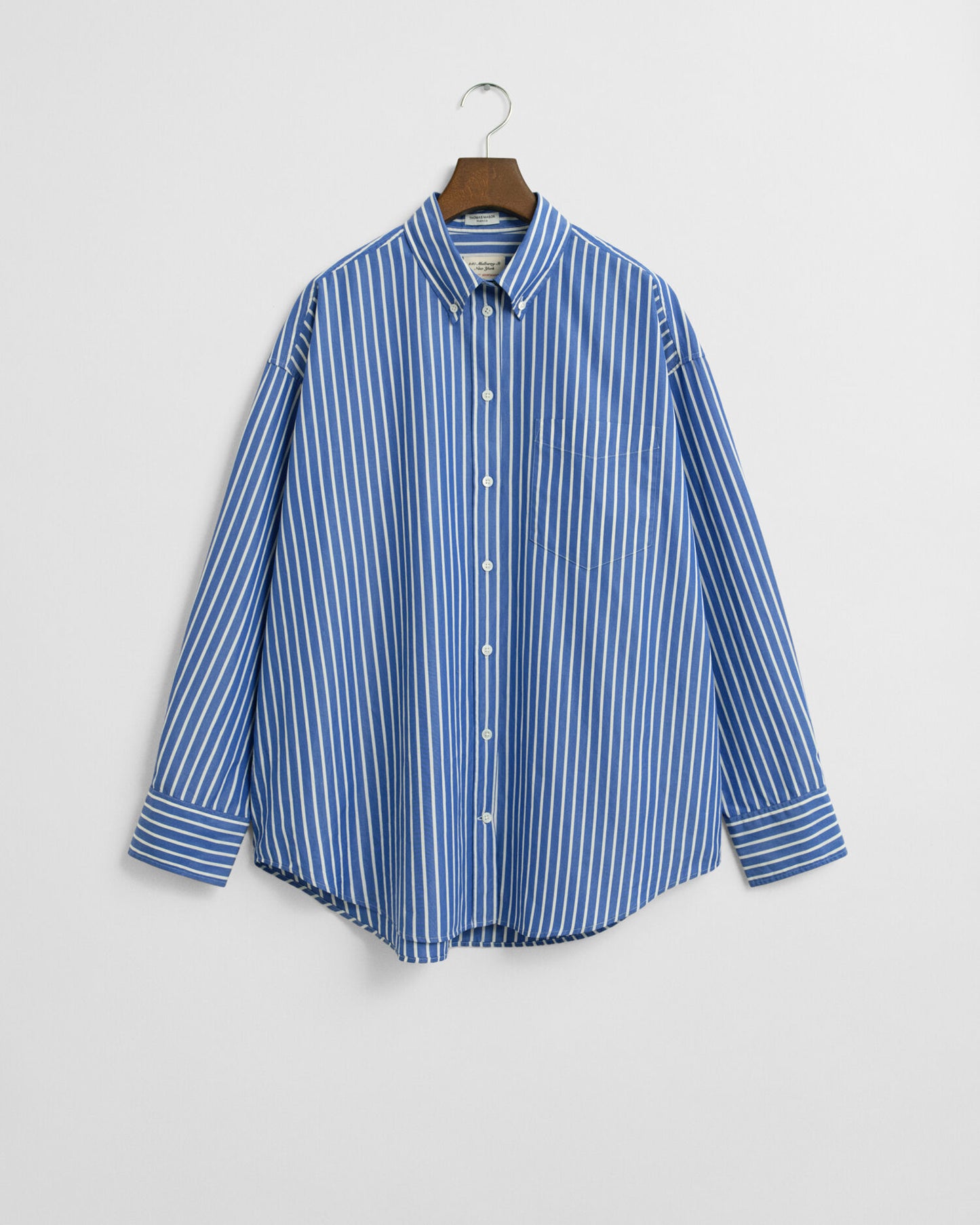Oversized Striped Poplin Shirt