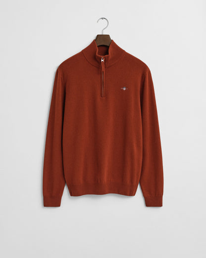 Superfine Lambswool Half-Zip Sweater