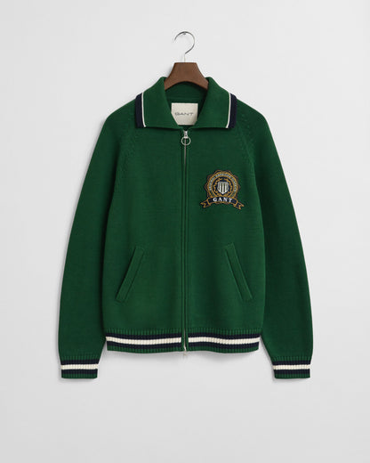 1949 Graphic Zipped Cardigan