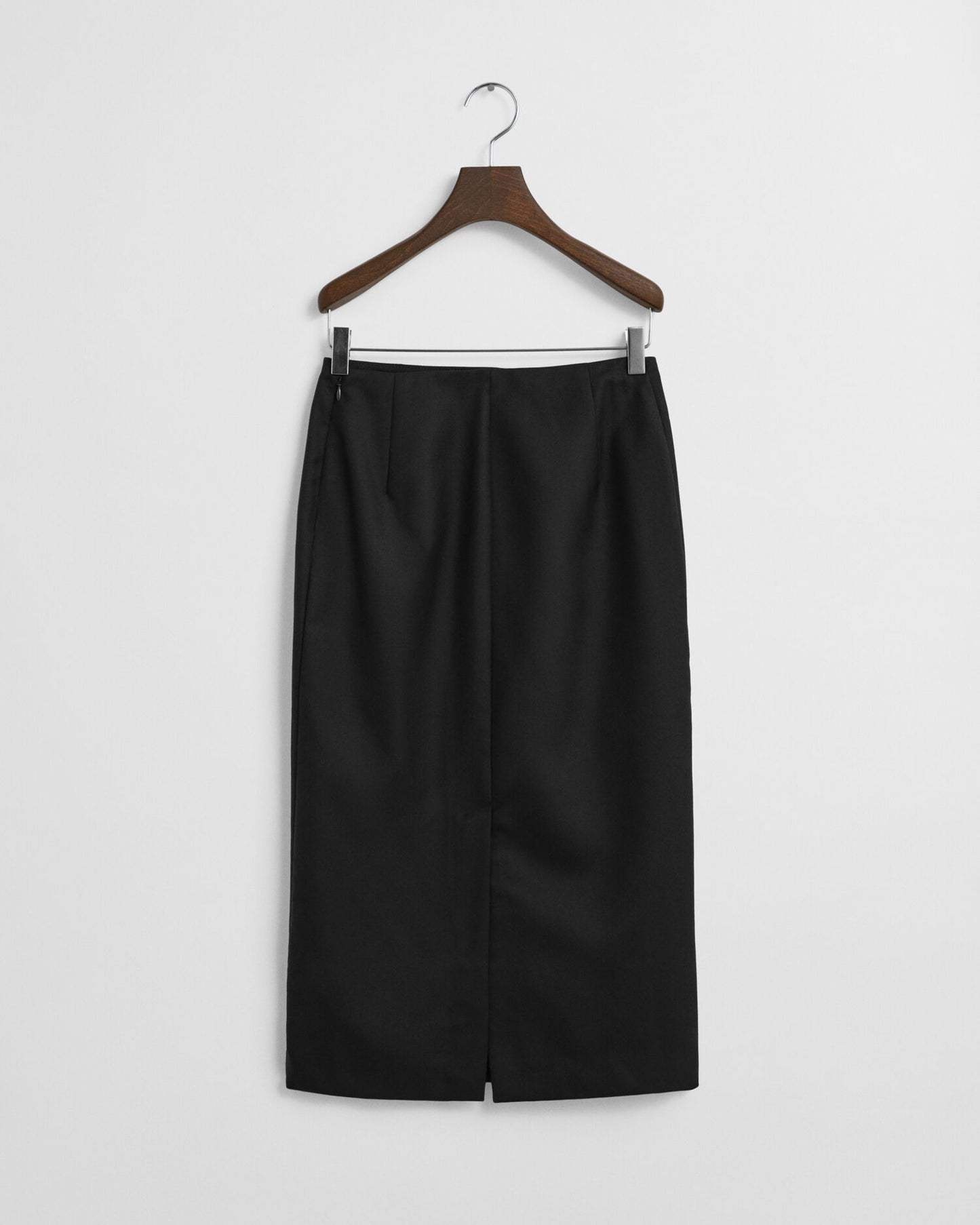 Wool Blend Midi Pencil Skirt