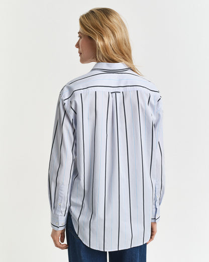 Relaxed Fit Classic Striped Poplin Shirt