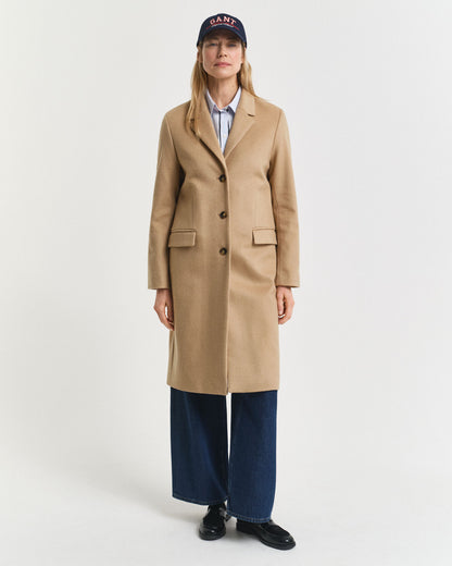 Classic Tailored Wool Blend Coat