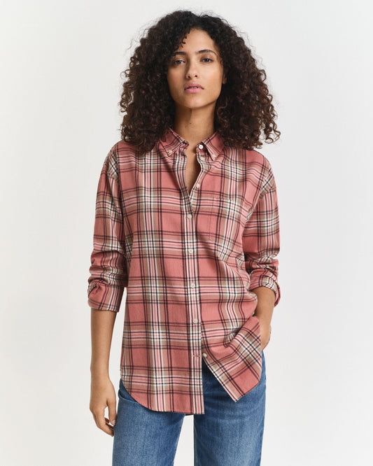 Relaxed Fit Checked Flannel Shirt